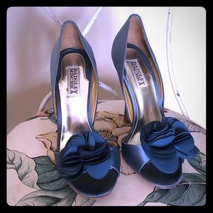Badgley Mischka RandallSize 7 Blue Satin Heels